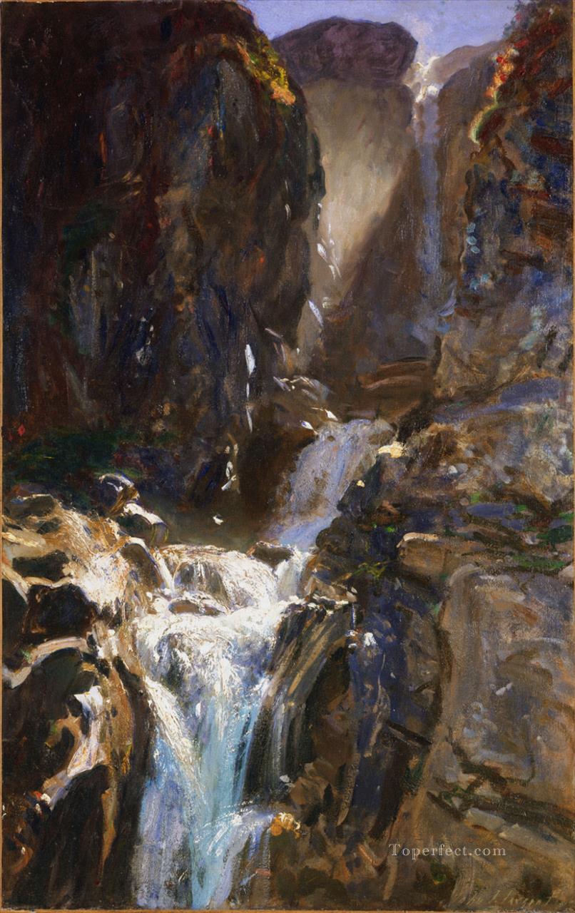 A Waterfall John Singer Sargent Oil Paintings